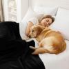 imageSmiry Waterproof Blanket Throw for Large Dogs Soft Reversible Dog Blanket for Sofa Couch Bed Washable Leakproof Sherpa Fleece Furniture Couch Cover Protector50quotx60quot GreyWhiteBlackWhite