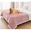 imageSmiry Waterproof Blanket Throw for Large Dogs Soft Reversible Dog Blanket for Sofa Couch Bed Washable Leakproof Sherpa Fleece Furniture Couch Cover Protector50quotx60quot GreyWhitePinkWhite
