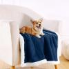 imageSmiry Waterproof Blanket Throw for Large Dogs Soft Reversible Dog Blanket for Sofa Couch Bed Washable Leakproof Sherpa Fleece Furniture Couch Cover Protector50quotx60quot GreyWhiteNavyWhite