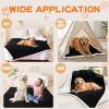 imageSmiry Waterproof Blanket Throw for Large Dogs Soft Reversible Dog Blanket for Sofa Couch Bed Washable Leakproof Sherpa Fleece Furniture Couch Cover Protector50quotx60quot GreyWhiteBlackWhite