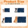 imageSmiry Waterproof Blanket Throw for Large Dogs Soft Reversible Dog Blanket for Sofa Couch Bed Washable Leakproof Sherpa Fleece Furniture Couch Cover Protector50quotx60quot GreyWhiteNavyWhite