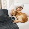imageSmiry Waterproof Blanket Throw for Large Dogs Soft Reversible Dog Blanket for Sofa Couch Bed Washable Leakproof Sherpa Fleece Furniture Couch Cover Protector50quotx60quot GreyWhiteDark GreyWhite