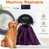 imageSmiry Waterproof Blanket Throw for Large Dogs Soft Reversible Dog Blanket for Sofa Couch Bed Washable Leakproof Sherpa Fleece Furniture Couch Cover Protector50quotx60quot GreyWhiteDark PurpleWhite