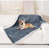 imageSmiry Waterproof Blanket Throw for Large Dogs Soft Reversible Dog Blanket for Sofa Couch Bed Washable Leakproof Sherpa Fleece Furniture Couch Cover Protector50quotx60quot GreyWhiteGreyWhite