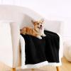 imageSmiry Waterproof Blanket Throw for Large Dogs Soft Reversible Dog Blanket for Sofa Couch Bed Washable Leakproof Sherpa Fleece Furniture Couch Cover Protector50quotx60quot GreyWhiteBlackWhite