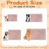 imageSmiry Waterproof Blanket Throw for Large Dogs Soft Reversible Dog Blanket for Sofa Couch Bed Washable Leakproof Sherpa Fleece Furniture Couch Cover Protector50quotx60quot GreyWhitePinkWhite
