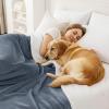 imageSmiry Waterproof Blanket Throw for Large Dogs Soft Reversible Dog Blanket for Sofa Couch Bed Washable Leakproof Sherpa Fleece Furniture Couch Cover Protector50quotx60quot GreyWhiteGreyWhite