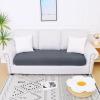 imageSmiry Waterproof Couch Cushion Covers Stretch Jacquard Thick Sofa Cushion Covers Washable Seat Slipcover Elastic Furniture Protector for Pets Kid 3PC GreyGrey