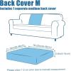 imageSmiry Waterproof Couch Cushion Covers Stretch Jacquard Thick Sofa Cushion Covers Washable Seat Slipcover Elastic Furniture Protector for Pets Kid 3PC GreyNavy