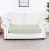 imageSmiry Waterproof Couch Cushion Covers Stretch Jacquard Thick Sofa Cushion Covers Washable Seat Slipcover Elastic Furniture Protector for Pets Kid 3PC GreyGreen