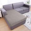 imageSmiry Waterproof Couch Cushion Covers Stretch Jacquard Thick Sofa Cushion Covers Washable Seat Slipcover Elastic Furniture Protector for Pets Kid 3PC GreyTaupe