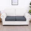 imageSmiry Waterproof Couch Cushion Covers Stretch Jacquard Thick Sofa Cushion Covers Washable Seat Slipcover Elastic Furniture Protector for Pets Kid 3PC GreyGrey