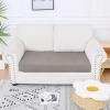 imageSmiry Waterproof Couch Cushion Covers Stretch Jacquard Thick Sofa Cushion Covers Washable Seat Slipcover Elastic Furniture Protector for Pets Kid 3PC GreyTaupe