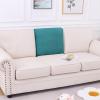 imageSmiry Waterproof Couch Cushion Covers Stretch Jacquard Thick Sofa Cushion Covers Washable Seat Slipcover Elastic Furniture Protector for Pets Kid 3PC GreyPeacock Green