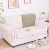 imageSmiry Waterproof Couch Cushion Covers Stretch Jacquard Thick Sofa Cushion Covers Washable Seat Slipcover Elastic Furniture Protector for Pets Kid 3PC GreyCamel
