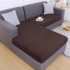 imageSmiry Waterproof Couch Cushion Covers Stretch Jacquard Thick Sofa Cushion Covers Washable Seat Slipcover Elastic Furniture Protector for Pets Kid 3PC GreyChocolate