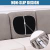 imageSmiry Waterproof Couch Cushion Covers Stretch Jacquard Thick Sofa Cushion Covers Washable Seat Slipcover Elastic Furniture Protector for Pets Kid 3PC GreyTaupe