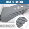 imageSmiry Waterproof Couch Cushion Covers Stretch Jacquard Thick Sofa Cushion Covers Washable Seat Slipcover Elastic Furniture Protector for Pets Kid 3PC GreyLight Grey