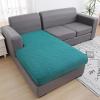imageSmiry Waterproof Couch Cushion Covers Stretch Jacquard Thick Sofa Cushion Covers Washable Seat Slipcover Elastic Furniture Protector for Pets Kid 3PC GreyPeacock Green