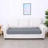 imageSmiry Waterproof Couch Cushion Covers Stretch Jacquard Thick Sofa Cushion Covers Washable Seat Slipcover Elastic Furniture Protector for Pets Kid 3PC GreyLight Grey
