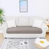 imageSmiry Waterproof Couch Cushion Covers Stretch Jacquard Thick Sofa Cushion Covers Washable Seat Slipcover Elastic Furniture Protector for Pets Kid 3PC GreyTaupe