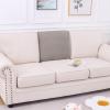 imageSmiry Waterproof Couch Cushion Covers Stretch Jacquard Thick Sofa Cushion Covers Washable Seat Slipcover Elastic Furniture Protector for Pets Kid 3PC GreyTaupe