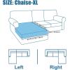 imageSmiry Waterproof Couch Cushion Covers Stretch Jacquard Thick Sofa Cushion Covers Washable Seat Slipcover Elastic Furniture Protector for Pets Kid 3PC GreyTaupe