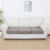imageSmiry Waterproof Couch Cushion Covers Stretch Jacquard Thick Sofa Cushion Covers Washable Seat Slipcover Elastic Furniture Protector for Pets Kid 3PC GreyTaupe
