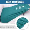 imageSmiry Waterproof Couch Cushion Covers Stretch Jacquard Thick Sofa Cushion Covers Washable Seat Slipcover Elastic Furniture Protector for Pets Kid 3PC GreyPeacock Green