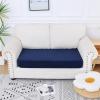imageSmiry Waterproof Couch Cushion Covers Stretch Jacquard Thick Sofa Cushion Covers Washable Seat Slipcover Elastic Furniture Protector for Pets Kid 3PC GreyNavy