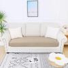 imageSmiry Waterproof Couch Cushion Covers Stretch Jacquard Thick Sofa Cushion Covers Washable Seat Slipcover Elastic Furniture Protector for Pets Kid 3PC GreyCamel
