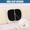 imageSmiry Waterproof Couch Cushion Covers Stretch Jacquard Thick Sofa Cushion Covers Washable Seat Slipcover Elastic Furniture Protector for Pets Kid 3PC GreyBeige