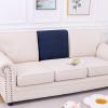 imageSmiry Waterproof Couch Cushion Covers Stretch Jacquard Thick Sofa Cushion Covers Washable Seat Slipcover Elastic Furniture Protector for Pets Kid 3PC GreyNavy
