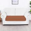 imageSmiry Waterproof Couch Cushion Covers Stretch Jacquard Thick Sofa Cushion Covers Washable Seat Slipcover Elastic Furniture Protector for Pets Kid 3PC GreyRust