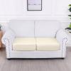 imageSmiry Waterproof Couch Cushion Covers Stretch Jacquard Thick Sofa Cushion Covers Washable Seat Slipcover Elastic Furniture Protector for Pets Kid 3PC GreyBeige