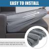 imageSmiry Waterproof Couch Cushion Covers Stretch Jacquard Thick Sofa Cushion Covers Washable Seat Slipcover Elastic Furniture Protector for Pets Kid 3PC GreyLight Grey