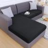 imageSmiry Waterproof Couch Cushion Covers Stretch Jacquard Thick Sofa Cushion Covers Washable Seat Slipcover Elastic Furniture Protector for Pets Kid 3PC GreyBlack