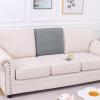 imageSmiry Waterproof Couch Cushion Covers Stretch Jacquard Thick Sofa Cushion Covers Washable Seat Slipcover Elastic Furniture Protector for Pets Kid 3PC GreyLight Grey