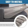 imageSmiry Waterproof Couch Cushion Covers Stretch Jacquard Thick Sofa Cushion Covers Washable Seat Slipcover Elastic Furniture Protector for Pets Kid 3PC GreyTaupe