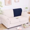 imageSmiry Waterproof Couch Cushion Covers Stretch Jacquard Thick Sofa Cushion Covers Washable Seat Slipcover Elastic Furniture Protector for Pets Kid 3PC GreyNavy
