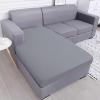 imageSmiry Waterproof Couch Cushion Covers Stretch Washable Sofa Cushion Cover Soft Sofa Slipcover Elastic NonSlip Furniture Protector for Pets Kid 3 Pack ChocolateGrey