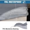 imageSmiry Waterproof Couch Cushion Covers Stretch Washable Sofa Cushion Cover Soft Sofa Slipcover Elastic NonSlip Furniture Protector for Pets Kid 3 Pack ChocolateDark Grey