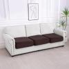 imageSmiry Waterproof Couch Cushion Covers Stretch Washable Sofa Cushion Cover Soft Sofa Slipcover Elastic NonSlip Furniture Protector for Pets Kid 3 Pack ChocolateChocolate