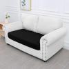 imageSmiry Waterproof Couch Cushion Covers Stretch Washable Sofa Cushion Cover Soft Sofa Slipcover Elastic NonSlip Furniture Protector for Pets Kid 3 Pack ChocolateBlack