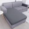 imageSmiry Waterproof Couch Cushion Covers Stretch Washable Sofa Cushion Cover Soft Sofa Slipcover Elastic NonSlip Furniture Protector for Pets Kid 3 Pack ChocolateDark Grey