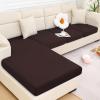 imageSmiry Waterproof Couch Cushion Covers Stretch Washable Sofa Cushion Cover Soft Sofa Slipcover Elastic NonSlip Furniture Protector for Pets Kid 3 Pack ChocolateChocolate