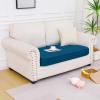 imageSmiry Waterproof Couch Cushion Covers Stretch Washable Sofa Cushion Cover Soft Sofa Slipcover Elastic NonSlip Furniture Protector for Pets Kid 3 Pack ChocolateDeep Teal