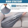 imageSmiry Waterproof Couch Cushion Covers Stretch Washable Sofa Cushion Cover Soft Sofa Slipcover Elastic NonSlip Furniture Protector for Pets Kid 3 Pack ChocolateGrey