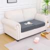 imageSmiry Waterproof Couch Cushion Covers Stretch Washable Sofa Cushion Cover Soft Sofa Slipcover Elastic NonSlip Furniture Protector for Pets Kid 3 Pack ChocolateDark Grey