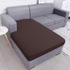 imageSmiry Waterproof Couch Cushion Covers Stretch Washable Sofa Cushion Cover Soft Sofa Slipcover Elastic NonSlip Furniture Protector for Pets Kid 3 Pack ChocolateChocolate